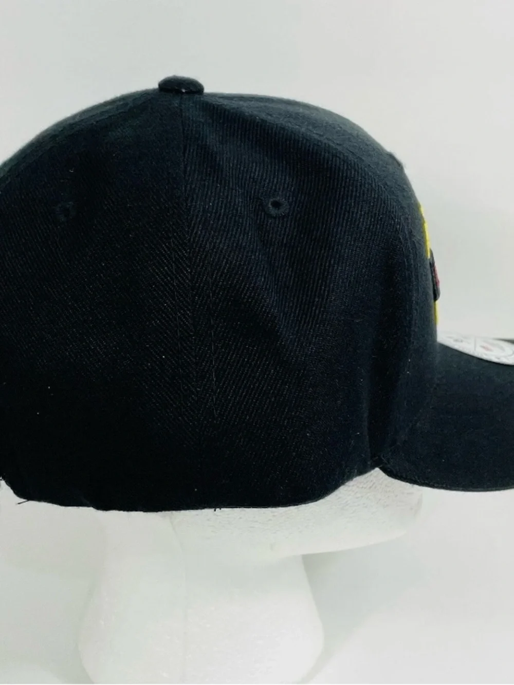 Korea Veteran Embroidered Patch Black Strapback Hat Cap
